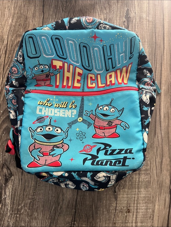 Disney Other - Disney Parks Toy Story Pizza Planet Alien The Claw Backpack Full Size Canvas